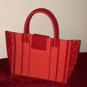 Handmade Ladies purse. Handwoven African beads bag